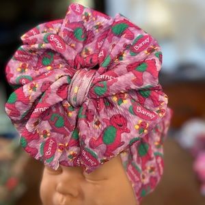 Handmade Baby Barney Messy HeadWrap